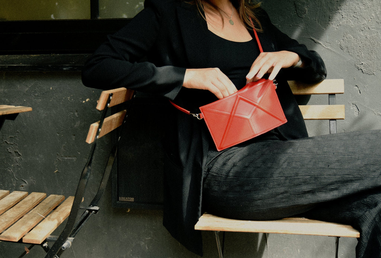 FACET clutch with Venice Strap